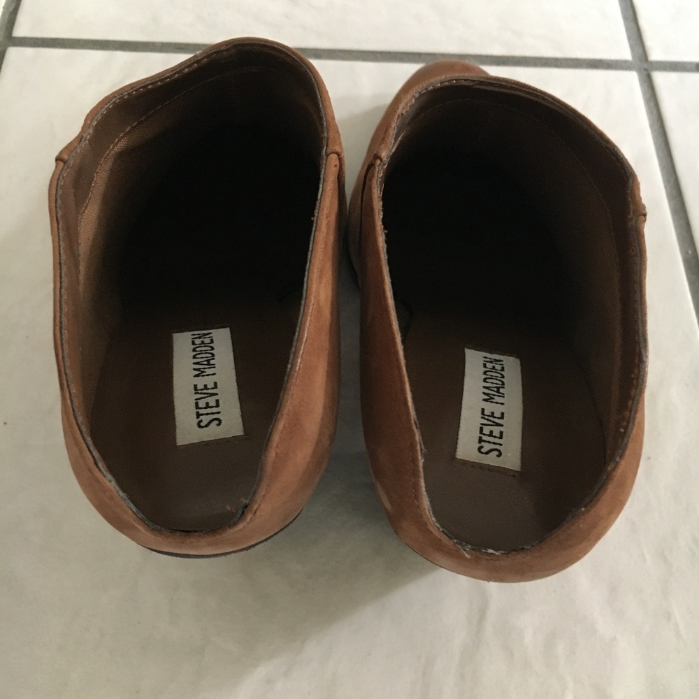 Steve Madden Rust Suede Distressed Mule Booties - image 4